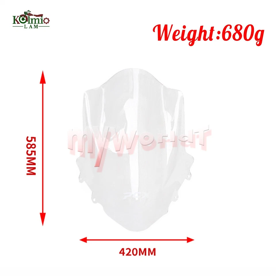 Fit for HONDA PCX125 PCX150 2009-2013 WW125 WW150 Windshield Windscreen Screen - Image 2 of 4