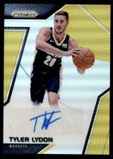 2017-18 Tyler Lydon 10/10 Panini Prizm Gold Prizm Rookie Auto RC #RS-TL Nuggets