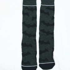 Novelty Batman Socks Black Bat Pattern Dark Grey