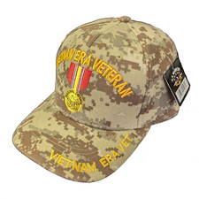 US Military Vietnam Era Veteran National Defense Medal Desert Camouflage Basebal