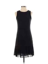 MICHAEL Michael Kors Basics Women's Black Mini Dress Pleated hem Size: XS NWT