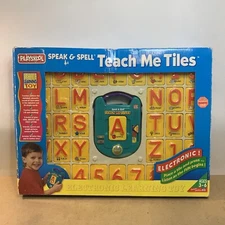 Playskool Speak & Spell Electronic Teach Me Tiles 1998 Rare