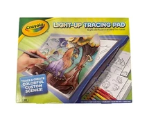 Crayola Light-Up Tracing Pad Blue Colored Pencils Holiday Gift for Kids & Artist