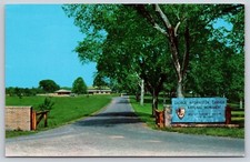 Postcard Entrance Sign George Washington Carver National Monument Diamond MO