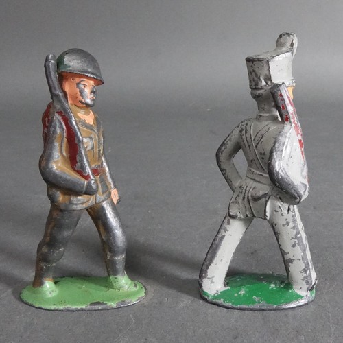 2 Vintage 1930's Barclay Manoil Lead Metal Figures Soldier & West Point Cadet - Picture 5 of 12
