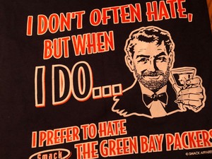 Chicago Bears Eso Huele Camiseta Detestar En Green Bay Increible Regalo Articulo Md Ebay