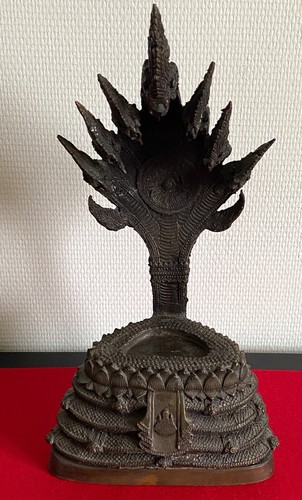 Rare Large Bronze Buddha on a Naga - Thailand - Picture 8 of 16