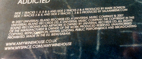 Amy Winehouse - Back to Black - 2007 EU Import - Sealed New (Vinyl) - Foto 4 di 4
