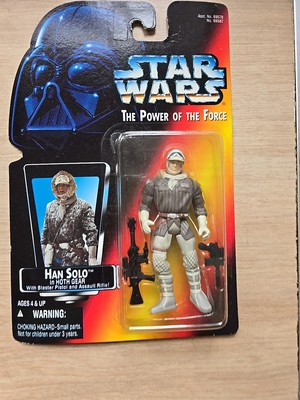 Star Wars The Power Of The Force 2 Han Solo In Hoth Gear Carded