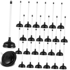 Pack Toilet Plungers Bulk with 19.7 Inch Long Handle Force Suction Cup 24