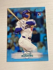 2025 Topps Stadium Club Mega Box Light Blue Parallel Dalton Rushing RC 154