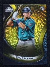2022 Topps Chrome Black Gold Mini-Diamond Refractor 35/50 Cal Raleigh #32 18pg