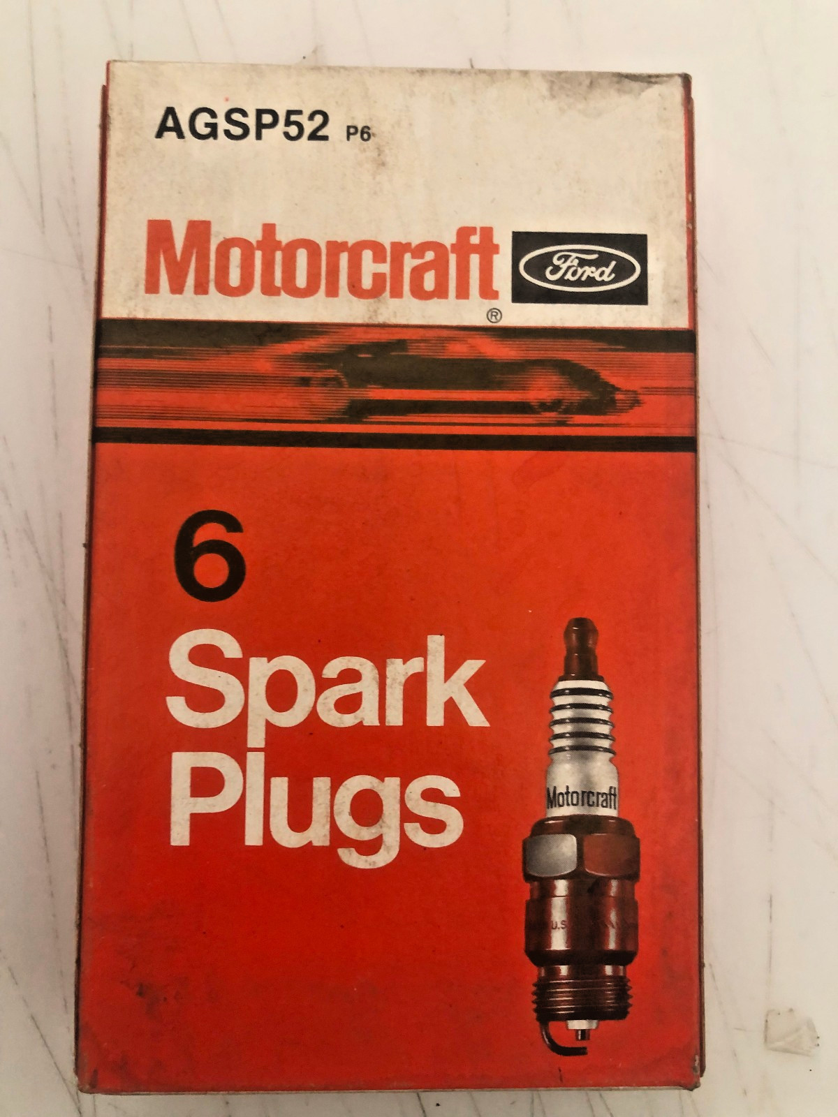 6 Motorcraft AGSP52 Spark Plugs oem nos  VTG