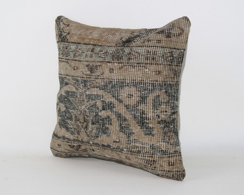 16x16 Kilim Pillow Cover Turkish Handmade Tribal Aztec Anatolian Cushion Case - Picture 3 of 7