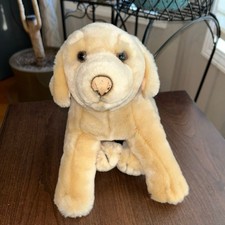 Animal Alley Toys R Us Golden Yellow Lab Labrador Puppy Dog Realistic Plush 10"