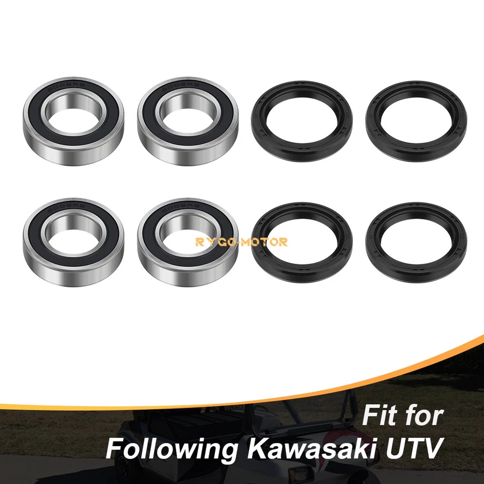 2 SET Front Wheel Bearings Seals kit For Kawasaki 4010 3010 2510 Mule 92045-3707 - Image 4 of 4
