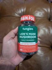 Lion's Mane Mushroom Gummies, Blueberry and Strawberry, 60 Pectin Fungies 12/26
