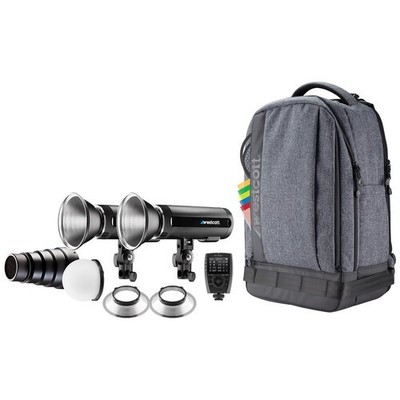 Westcott FJ200 Strobe 2 Light Backpack w FJ-X3 S Trigger Sony & Rapidbox Octa-S
