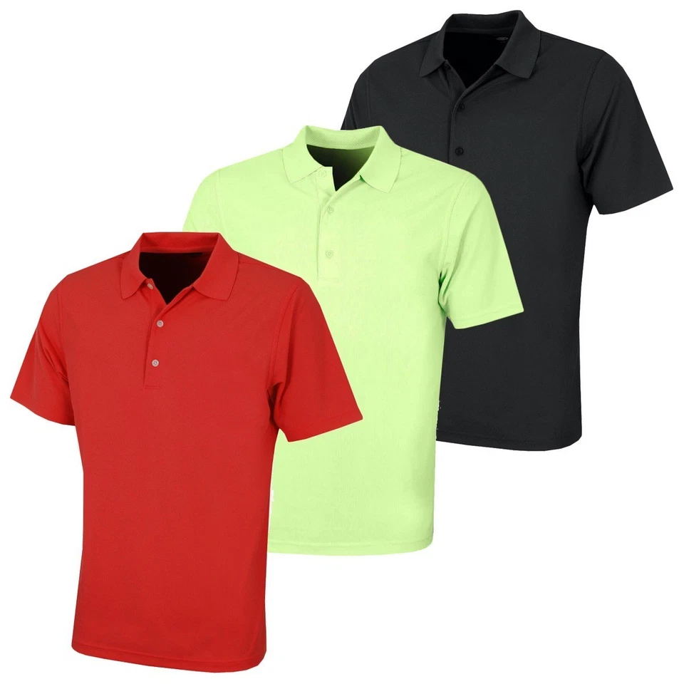 Greg Norman Camiseta Polo Golf Micro Pique KX04 Hombre Poliéster Cuello Botones - Imagen 1 de 1