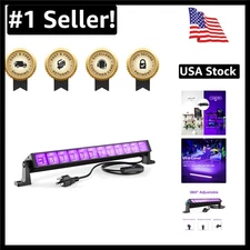 40W LED Black Light Bar for Glow Party, Blacklight with Plug &Switch, Each Light