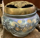 "Limited Edition" Fenton art glass Favrene daisy jar vase