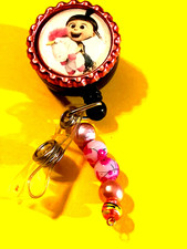 Despicable Me Agnes 2 Id badge holder retractable alligator clip