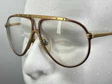 Vintage Alpina M1 60-12 West Germany 2-tone Metal Eyeglass 2266281 Frames Only 