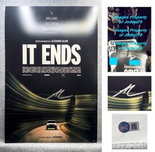 Alex Ullom Director Signed IT ENDS 12x18 Photo Poster EXACT Proof RACC+ COA B