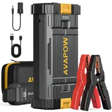 AVAPOW 12 Volt Car Jump Starter 4000A Peak 27800mAh Power Pack