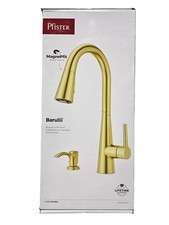 Pfister Barulli Single Handle Pull Down Sprayer Kitchen Faucet Brushed Gold
