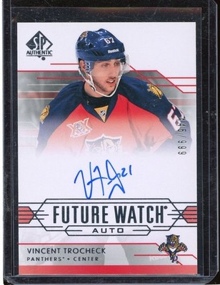 2014-15 SP Authentic Future Watch #283 Vincent Trocheck Autograph RC 445/999