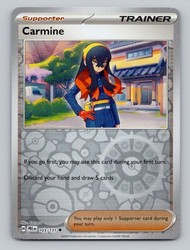 Carmine 103/131 Prismatic Evolutions Reverse Holo Uncommon