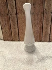 VTG Fenton White Milk Glass Hobnail Bed Swang Vase.9.7oz. 8”tall.
