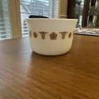 Vintage Pyrex Butterfly Gold #32 Bowl, Custard Dish, Sugar, Dip