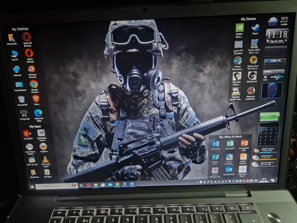 MacBook Pro 17" 2008 A1261  2.5GHz/4GB /480GB SSD /512MB NVIDIA GPU /BATTERY - Image 3 of 4