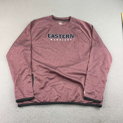 Eastern Warriors Sweatshirt Mens 2XL Red Long Sleeves Lightweight NCAA Pullover