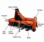 3 Point 45" Rotary Tiller Attachment Fits Cat 1 Tractor PTO Driven Work 5" Deep — photo 9