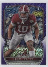 2022 Bowman U Chrome Purple Shimmer Refractor Henry To'Oto'O To'o #88 1m9v
