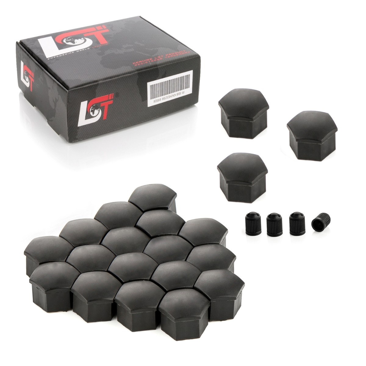 20X Wheel Nut Caps Black 17 Mm For BMW X1 X3 X4 X5 X6 Z3