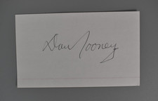 Dan Rooney Signed Autographed Index Card