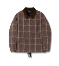 STUDIO D'ARTISAN 4618 Japanese Sashiko Coach Jacket Kakishibu Dyed Noragi 38-44