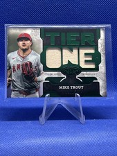 2025 Topps Tier One Mike Trout Relic Die-Cut Bat /25 Angels Game Used Bookend