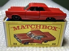 Matchbox/Lesney #22C PONTIAC GRAND PRIX SPORTS COUPE, w/Type E Box, Mint!