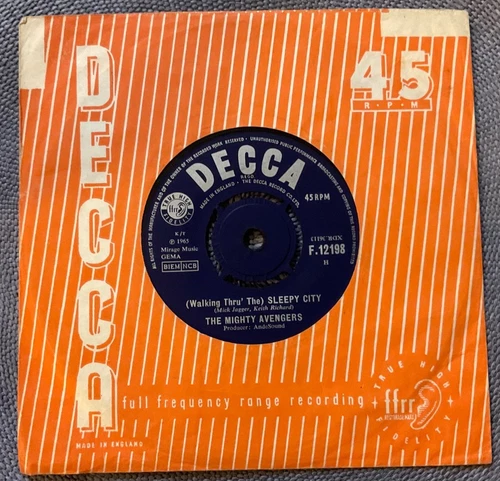 THE MIGHTY AVENGERS -SLEEPY CITY rare UK 1965 / MOD BEAT / ROLLING STONES /EX+++