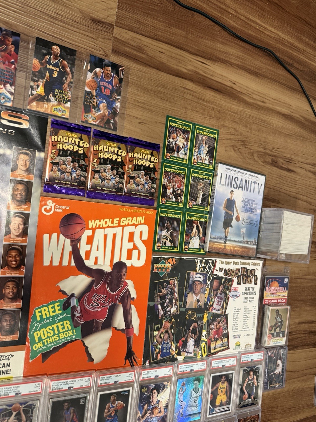 NBA COLLECTION 300+ Cards, 10 PSA 9/10, MJ Set, 70s Vintage, Rare 90s Inserts view 7