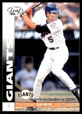 Tsuyoshi Shinjo 2002 Leaf #127 Giants MLB READ FREE SHIPPING AutographDen