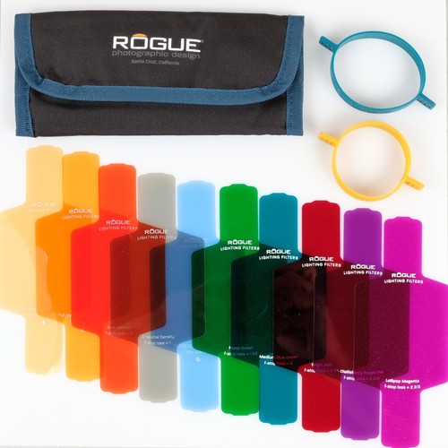 Rogue Flashbender 2 Bounce Card Reflector + 10 Color Flash Gels + 2 Gel Bands - Picture 3 of 6