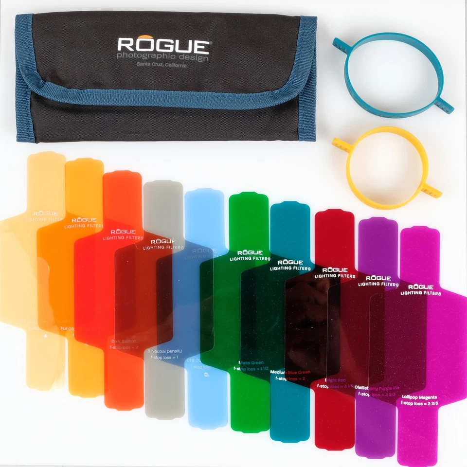 Rogue Flashbender 2 Bounce Card Reflector + 10 Color Flash Gels + 2 Gel Bands - Image 3 of 4