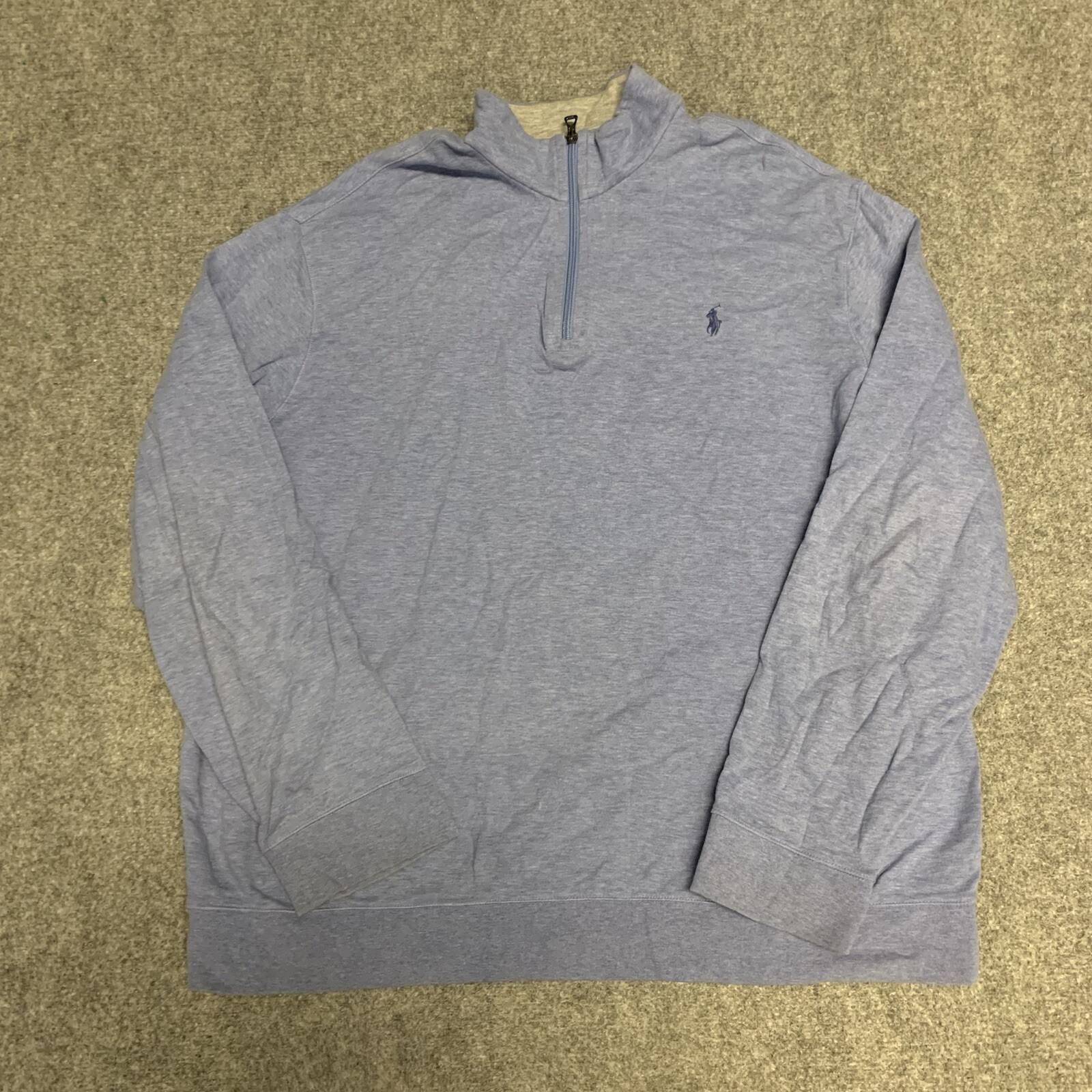 Polo Ralph Lauren felpa maglione da uomo taglia XXL 1 4 pullover cerniera pony da golf