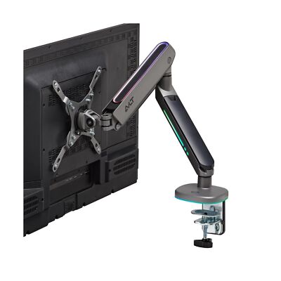 AVLT Single 27 -45  RGB Gaming Monitor Arm Desk Mount Built-in 20 Li